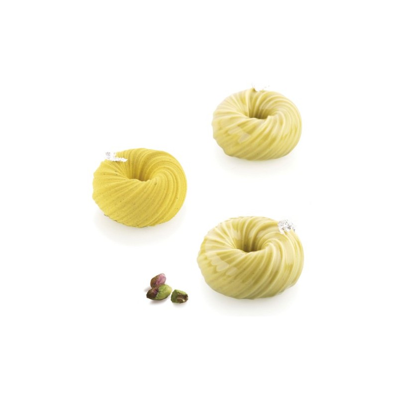 PLAQUE SILICONE 300X175 - 6 entrelacés intrecio Ø 75xht35 mm - 105ml