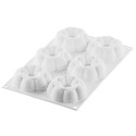 PLAQUE SILICONE 300X175 - 6 couronnes de truffes Ø 82xht29 mm - 92ml