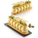 PLAQUE SILICONE 300X175 - 8 truffles éclairs 130x30.5xht27.5 mm - 75m