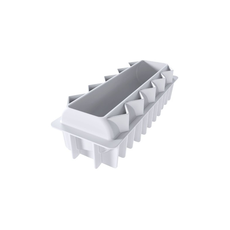 MOULE SILICONE - 1 bûche sapin 250x83xht78 mm - 1200ml