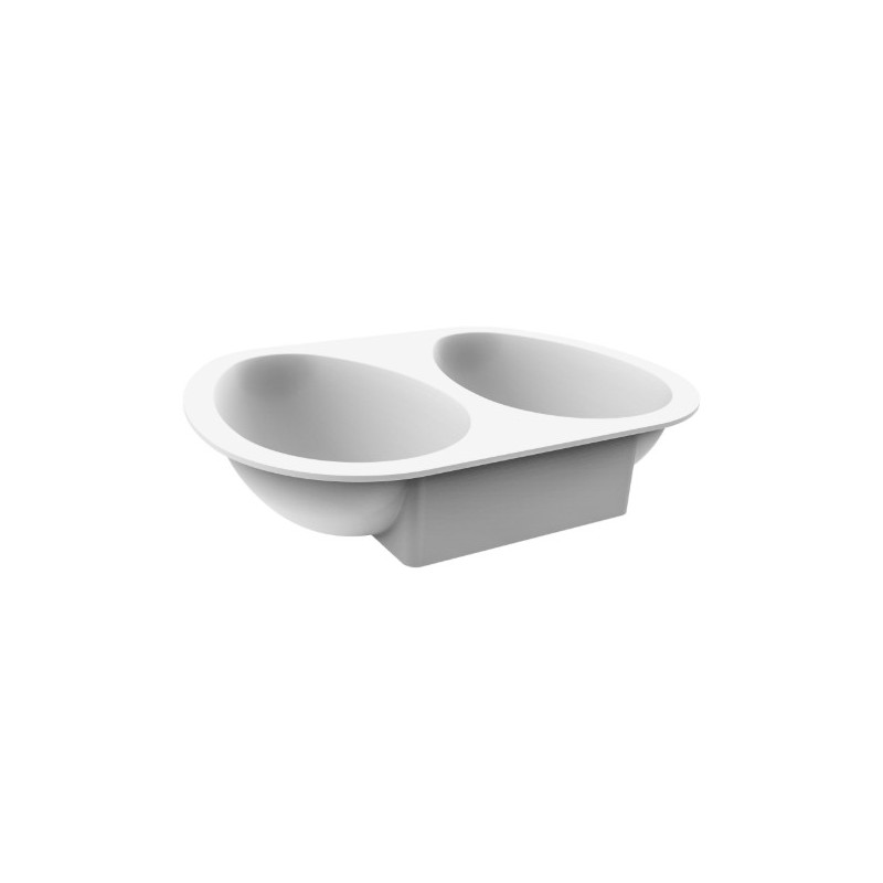 MOULE SILICONE - 2 demi œufs 145x102xht46 mm - 385ml