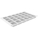 PLAQUE SILICONE 300X175 - 24 carrés 36.7x36.7xht15.7 mm - 20ml
