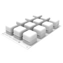 PLAQUE SILICONE 300X175 - 12 cubes 45x45xht45 mm - 85ml