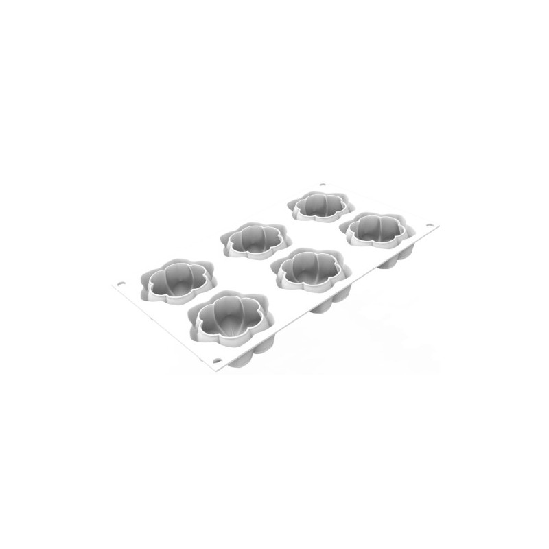 PLAQUE SILICONE 300X175 - 8 fleurs hana Ø 72xht30 mm - 87ml