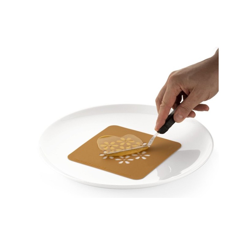 POCHOIR SILICONE - Motif sakura Ø 100xht1 mm (lot de 2)