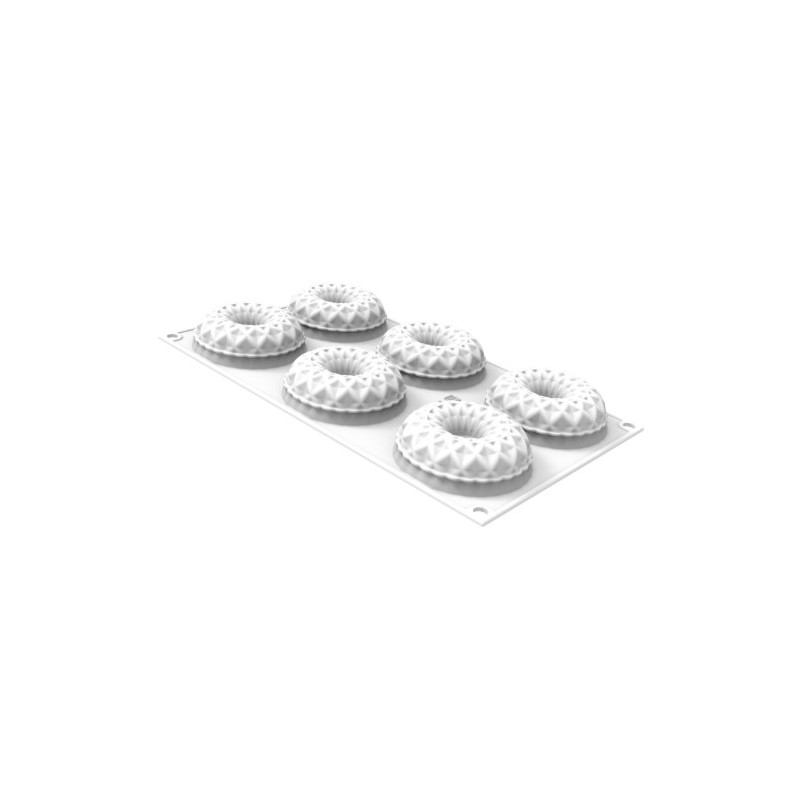 PLAQUE SILICONE 300X175 - 6 kaleido Ø 75xht25 mm - 75ml