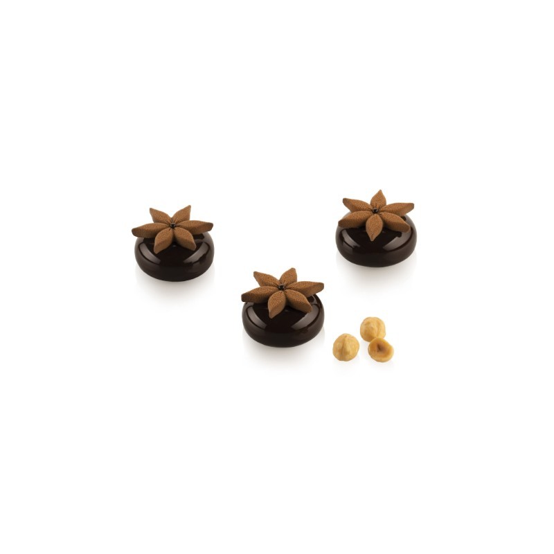 PLAQUE SILICONE 300X175 - 15 corolles Ø 45xht6 mm - 3.8ml