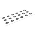 PLAQUE SILICONE 300X175 - 18 donuts Ø 34xht16.5 mm - 12ml