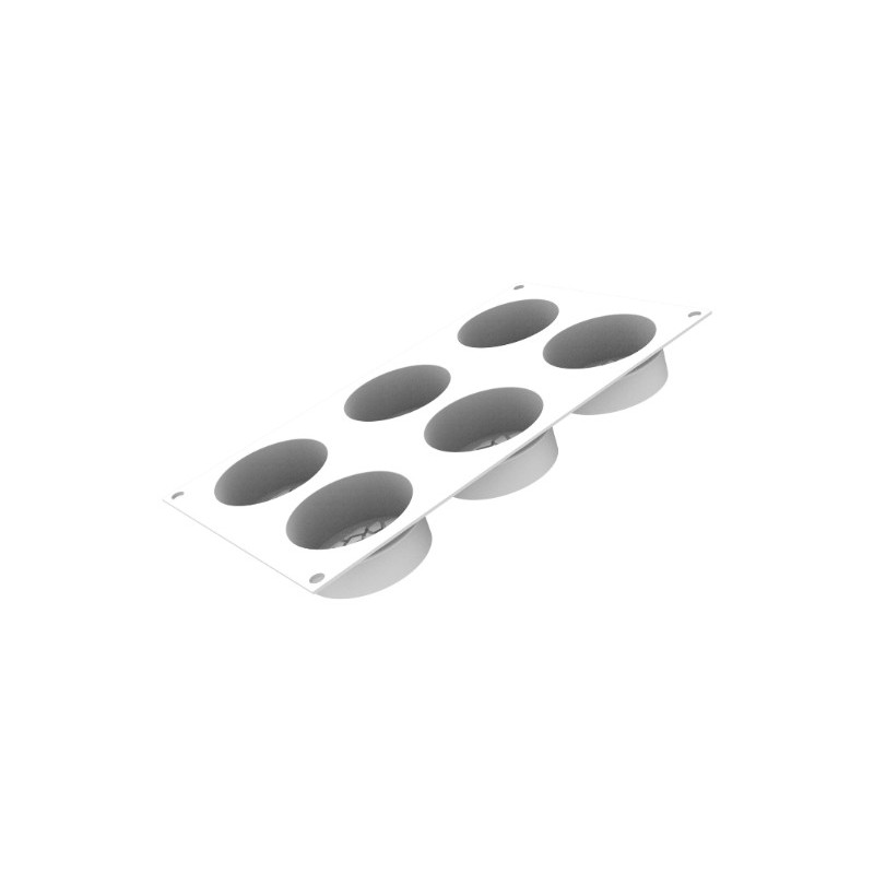 PLAQUE SILICONE 300X175 - 6 roses valentine Ø 70xht30 mm - 111ml