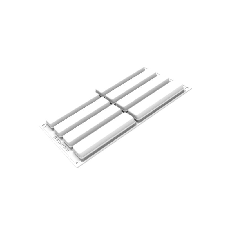 KIT PLAQUE SILICONE 300X175 - 8 sweet rectangles 128x35xht21 mm - 85m
