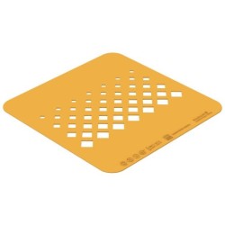 POCHOIR SILICONE - Motif losanges 137x72xht1 mm (lot de 2)