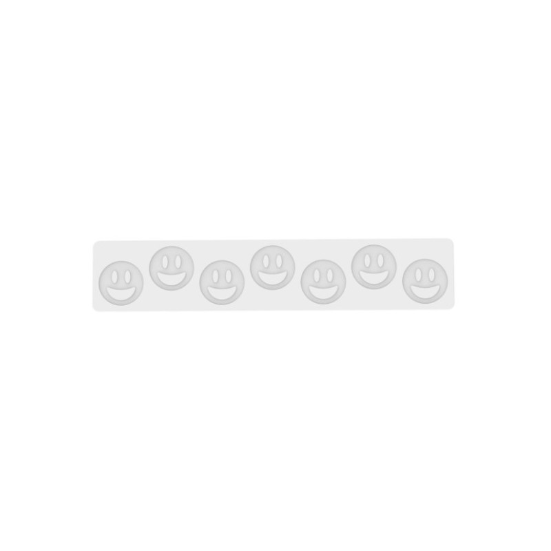 TAPIS DECOR - 7 Smileys Ø 50 x ht 2 mm - 2ml