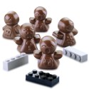 PLAQUE SILICONE CHOCOLAT - 12 bonhommes 33x34xht17 mm - 8ml