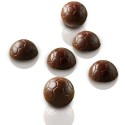 PLAQUE SILICONE CHOCOLAT - 18 1/2 ballons Ø 27xht14 mm - 8ml