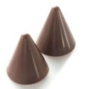 PLAQUE SILICONE CHOCOLAT - 15 cônes Ø 26xht28 mm - 7.5ml