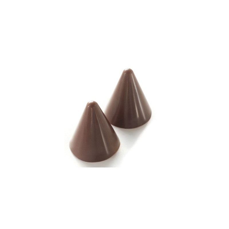 PLAQUE SILICONE CHOCOLAT - 15 cônes Ø 26xht28 mm - 7.5ml