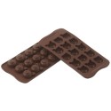 PLAQUE SILICONE CHOCOLAT - 15 têtes de cochons 31x29xht15 mm - 8ml