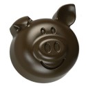 PLAQUE SILICONE CHOCOLAT - 15 têtes de cochons 31x29xht15 mm - 8ml