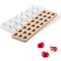 KIT MOULE POUR CHOCOLAT - 24 cœurs 32x27xht17 mm - 9.4ml