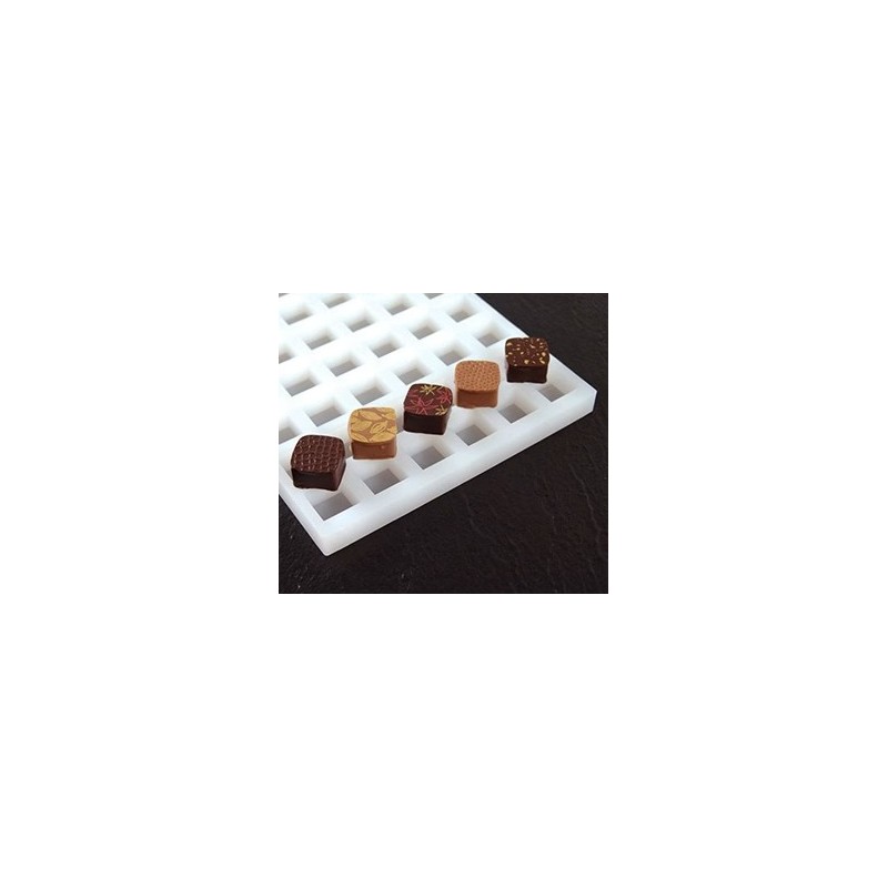 PLAQUE SILICONE CHOCOLAT - 54 carrés 23x23xht14 mm