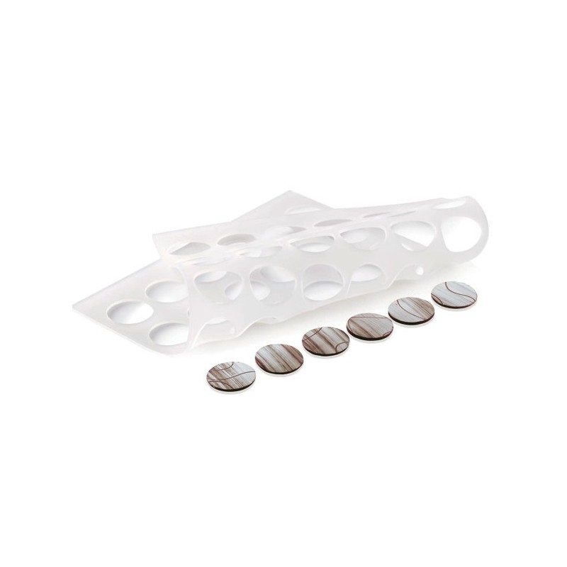 PLAQUE CHABLON SILICONE - 42 ronds Ø 30xép2 mm (lot de 2)