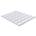 PLAQUE CHABLON SILICONE - 30 cœurs 31x31xép2 mm (lot de 2)