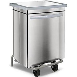 POUBELLE INOX CARENEE
