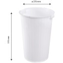 POUBELLE PLASTIQUE POUR MEUBLE 35L - Ø 370 x ht 515 mm