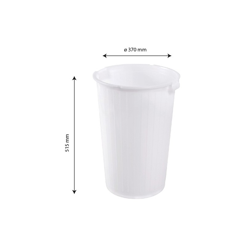 POUBELLE PLASTIQUE POUR MEUBLE 35L - Ø 370 x ht 515 mm