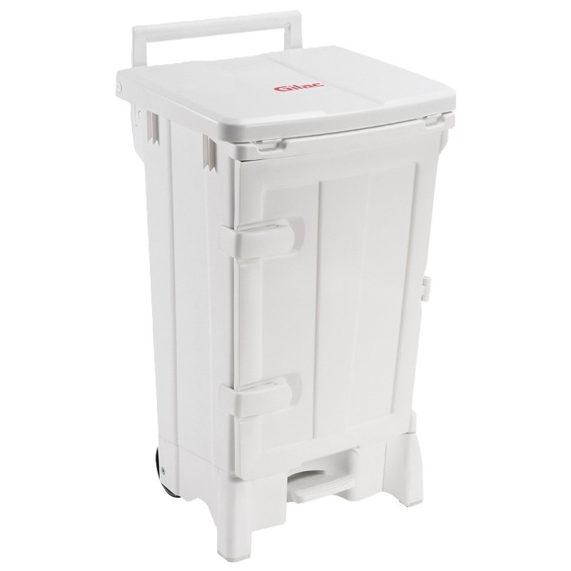 POUBELLE PLASTIQUE PEDALE + PORTE