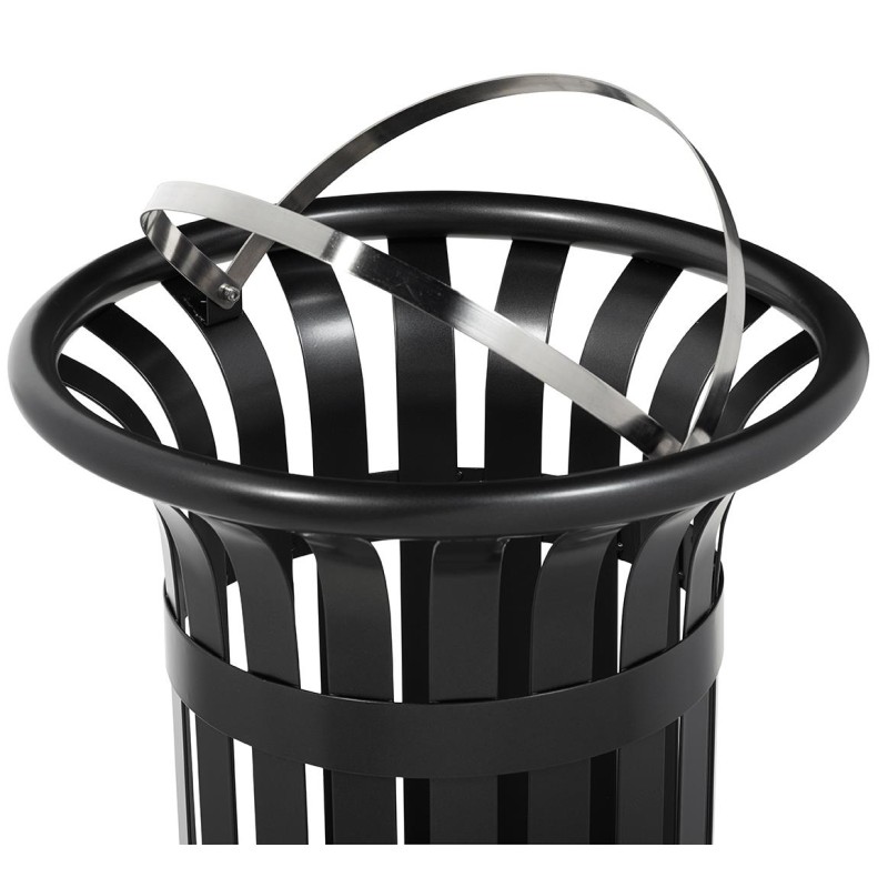 POUBELLE TULIPE GRIS MANGANESE pour sac 100 litres