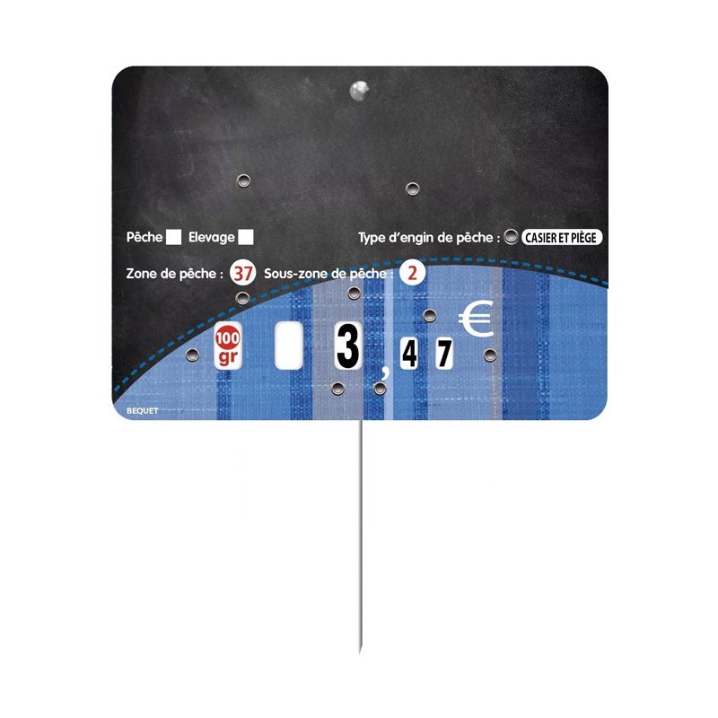 ETIQUETTE POISSON TONIO