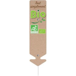 FLECHE "tout simplement bio" - 6x22 cm (lot de 10)