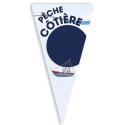 TRIANGLE "pêche côtière" 10x19 cm  (lot de 10)