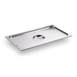 COUVERCLE INOX AVEC POIGNEE + ENCOCHE LOUCHE