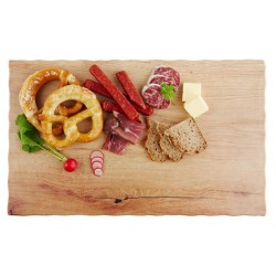 PRESENTOIR MELAMINE IMITATION BOIS CLAIR