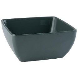 SALADIER MELAMINE CARRE VERT OLIVE - 250x250 ht 120 mm (3.8L)