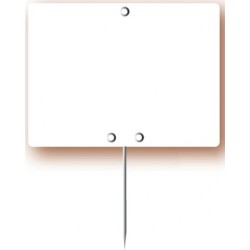 ETIQUETTE NEUTRE BLANC SANS ROULETTE