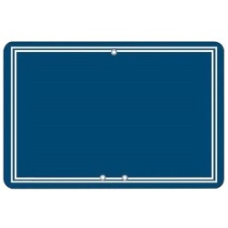 ETIQUETTE ARDOISINE BLEU 70x105 mm - neutre sans pique (lot de 10)