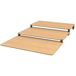 ESCALIER 3 MARCHES EFFET BOIS - 500x800 ht 62 mm