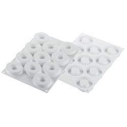 KIT PLAQUE SILICONE 300X175 - 11 loop Ø 52xht6 et 60xht13 mm