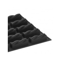 PLAQUE SILICONE 600X400 - 20 bandes twists 122x32xht33 mm - 100ml