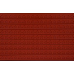 PLAQUE RELIEF SILICONE 560X390 - Motif coeurs 30 mm