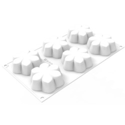 PLAQUE SILICONE 300X175 - 8 fleurs hana Ø 72xht30 mm - 87ml