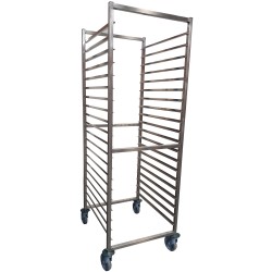 ECHELLE INOX GN 2/1 ROUES COMPOSITE