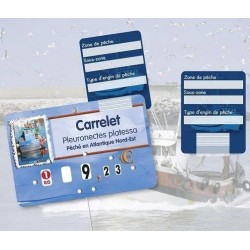 CLIP POISSON "TRACABILITE ZONES DE PECHE/ENGINS DE PECHE" - lot de 10