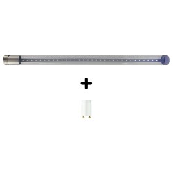 TUBE LED 7 W pour destructeur - 43 cm (sans les picots) + STARTER