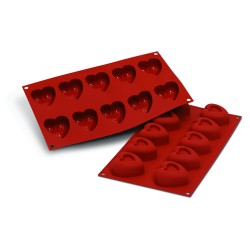 PLAQUE SILICONE SAVARINS CŒURS