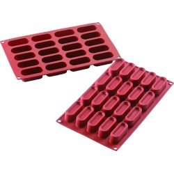 PLAQUE SILICONE 300X175 - 20 ovales 60x24.5xht23 mm - 26ml