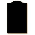 TABLEAU NOIR PVC 1000x600 mm, découpe fronton, expansé 3 mm, recto/ve